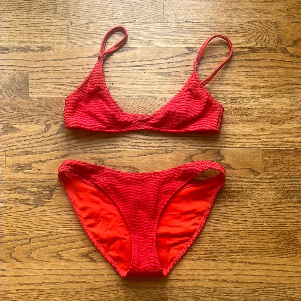 Red Triangl Swimsuit Size XS
